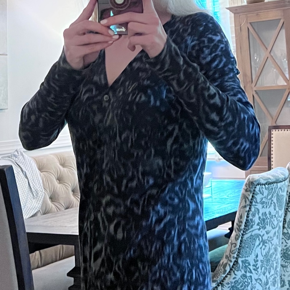 Tahari leopard print cardigan